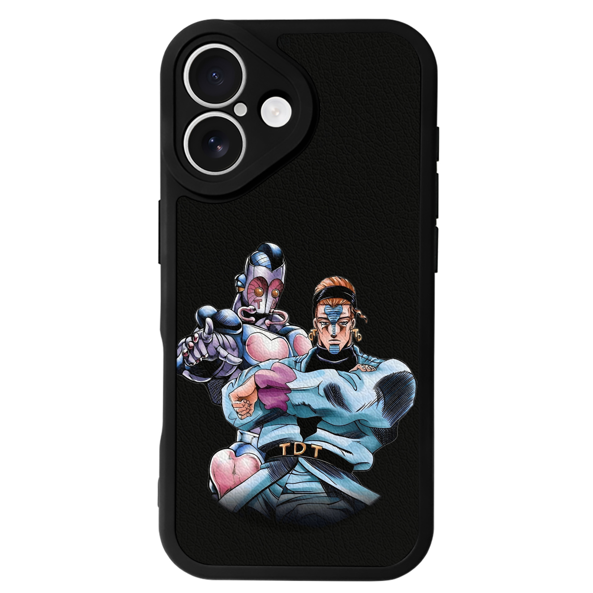 （画像用） ジョジョの奇妙な冒険 ひがしかた じょうすけ JoJo's Bizarre Adventure Higashikata Josuke 【iPhone 16シリーズ対応】シリコンスマホケース（レザー調） 材質：シリコン